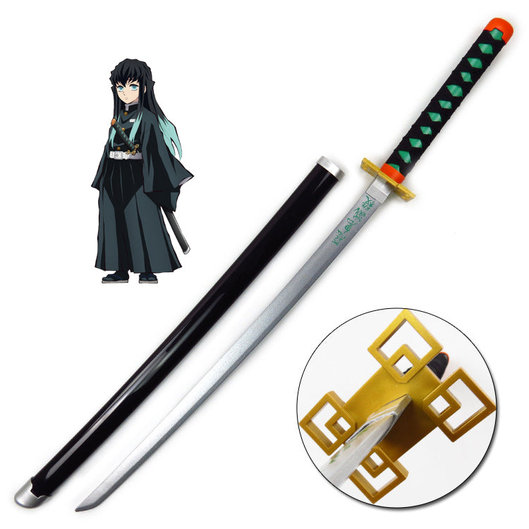 Anime Demon Slayer Kimetsu no Yaiba Muichiro Tokito Cosplay Weapon Sword Props Cosplay Accessories