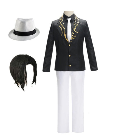 Anime Muzan Kibutsuji Uniform Suit Costume With Hat