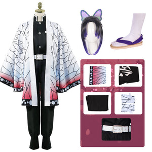 Anime Giyu Tomioka Cosplay Costume Full Set Deluxe Version