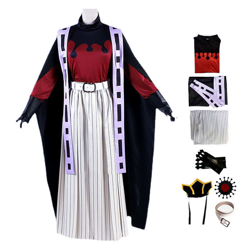 Anime Demon Slayer Kimetsu no Yaiba Upper Rank Two Doma Cosplay Costume Halloween Cosplay Outfit Full Set