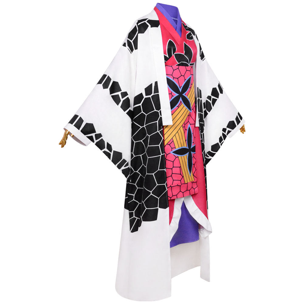 Anime Demon Slayer Upper Rank Six Daki Oiran Warabihime Costume Kimono ...