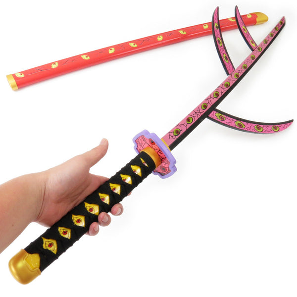Anime Demon Slayer Upper Rank One Kokushibo Cosplay Weapon Sword Props