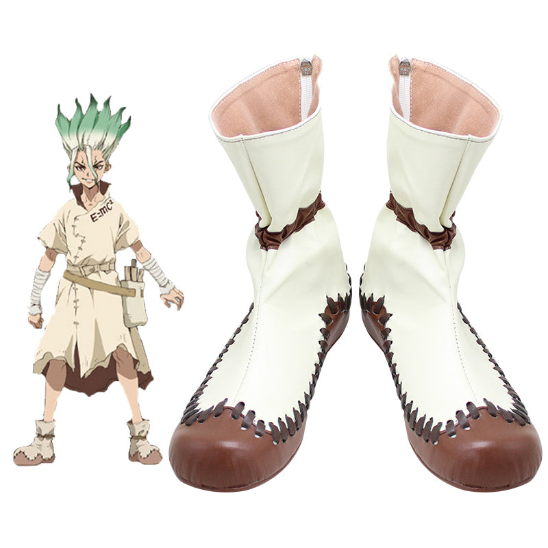 Anime Dr.Stone Senku Ishigami Cosplay Boots Halloween Costume Shoes Accessories