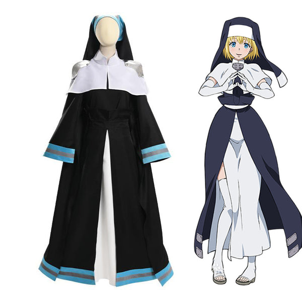 Anime Fire Force Enen No Shouboutai No.8 Special Team Iris Nun Cosplay Costume