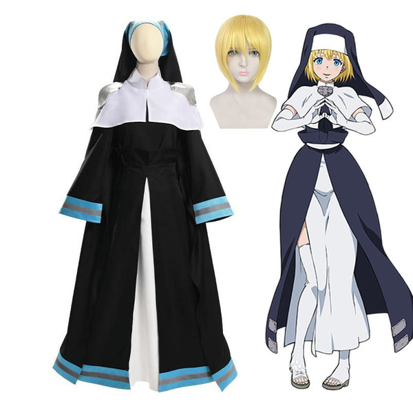 Anime Fire Force Enen No Shouboutai No.8 Special Team Iris Nun Cosplay Costume