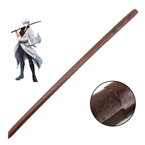 Anime Silver Soul/Gintama Gintoki Sakata Costume Weapon Wood Sword Toyako Bokuto Cosplay Props