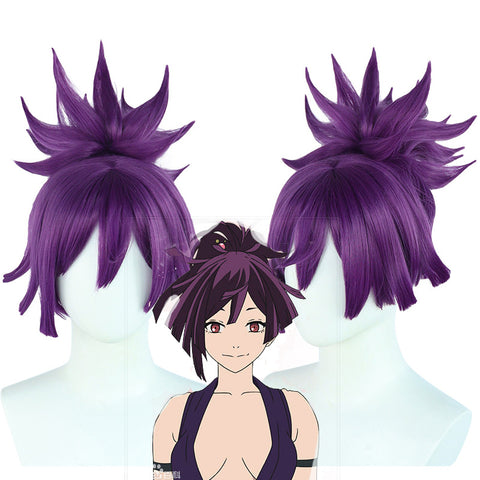 Anime Hell's Paradise: Jigokuraku Yuzuriha Costume Wigs Purple Wigs Accessories