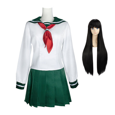 Anime Inuyasha Kagome Higurashi School Uniform Cosplay Costume Halloween Cosplay Outfit