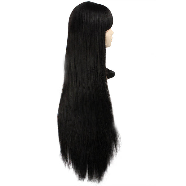 Anime Inuyasha Kikyo Kagome Higurashi Cosplay Wigs Black Long Costume Wigs