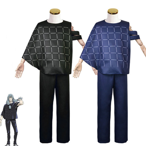 Anime Jujutsu Kaisen Mahito Whole Set Costume With Wigs Halloween Cosplay Outfit Set