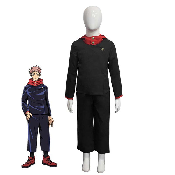Anime Jujutsu Kaisen Yuji Itadori Kids and Adults Costume Halloween Child Costume Party Outfit