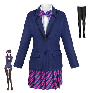 Anime Komi Can't Communicate Shouko Komi Cosplay Costume Uniform Full Set With Socks Cosplay Outfit