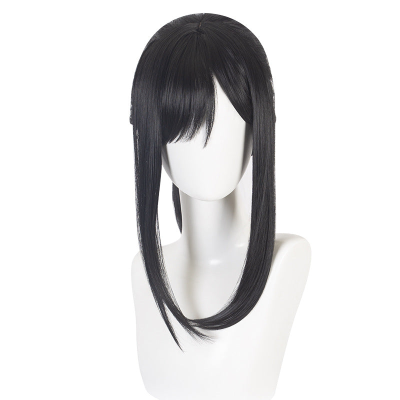 Anime Maki Oze Cosplay Wigs Black Wigs Accessories