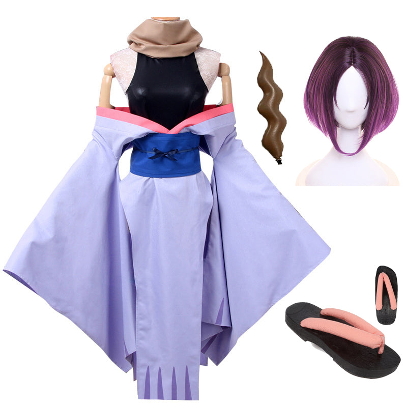 Anime Miss Kobayashi's Dragon Maid Elma Full Set Cosplay Costume With Wigs Horn and Shoes Halloween Costume Outfit