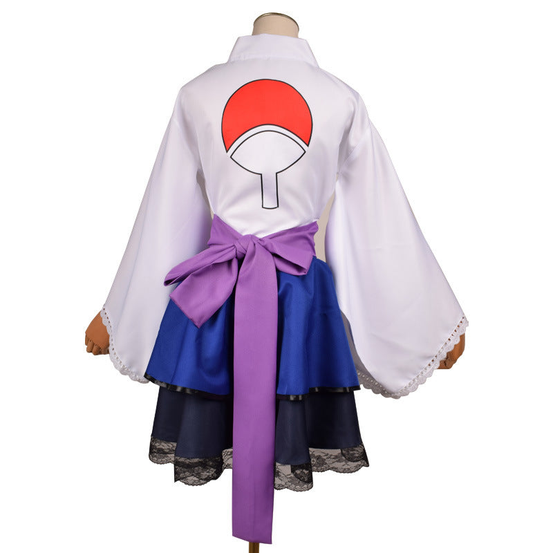 Anime Sasuke Uchiha Female Cosplay Costume Lolita Dress Halloween Girl
