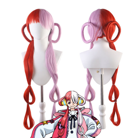 Anime One Piece Film Red Diva Uta Cosplay Wigs Costume Accessories Hair