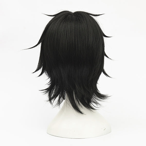 Anime One Piece Fire Fist Portgas D. Ace Cosplay Wigs Black Short Wigs Costume Accessories
