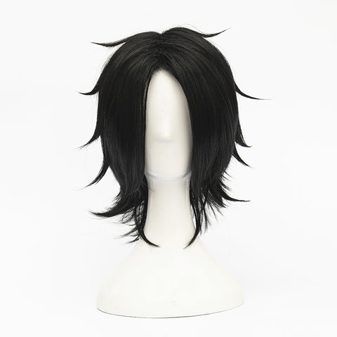 Anime One Piece Fire Fist Portgas D. Ace Cosplay Wigs Black Short Wigs Costume Accessories