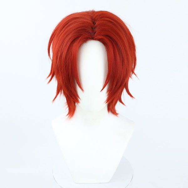 Anime One Piece Red Hair Shanks Cosplay Wigs Red Wigs Accessories