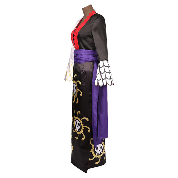 Anime One Piece Stampede Boa Hancock Outfit Cosplay Costume Dress With Cloak Halloween Costume Set