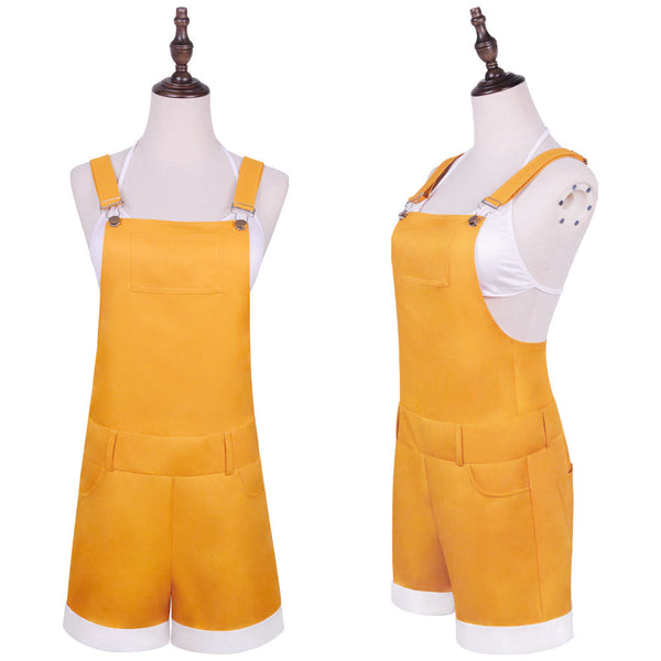 Anime One Piece: Stampede Nami Cosplay Costume Yellow Rompers Cosplay Outfit