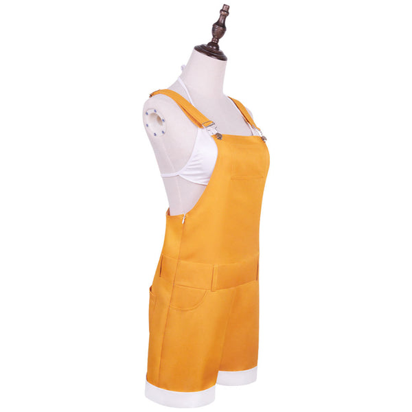 Anime One Piece: Stampede Nami Cosplay Costume Yellow Rompers Cosplay Outfit