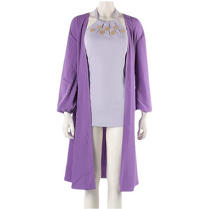 Anime One Piece: Stampede Nico Robin Cosplay Costume Purple Outfit