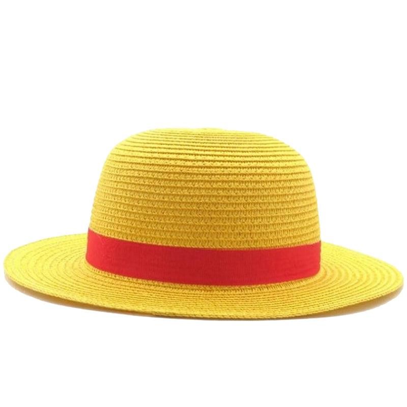 Anime One Piece Straw Hat Monkey D. Luffy Classic Costume With Hat and ...