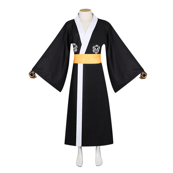 Anime One Piece Trafalgar Law Wano Country Arc Costume Kimono Suit Outfit Halloween Cosplay