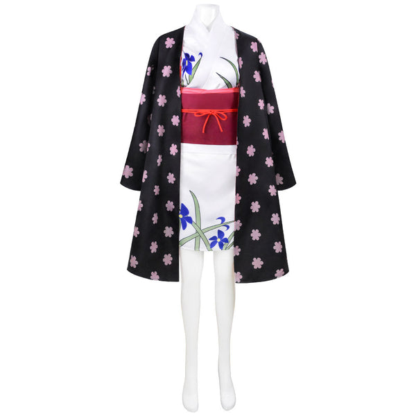 Anime One Piece Wano Country Nico Robin Cosplay Costume With Cloak Cosplay Outfit