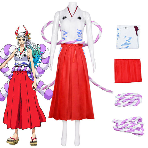 Anime One Piece Yamato Cosplay Costume Halloween Cosplay Outfit