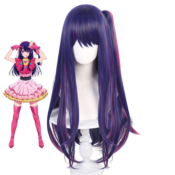 Anime Oshi no Ko Ai Hoshino Costume Wigs Purple Long Wigs