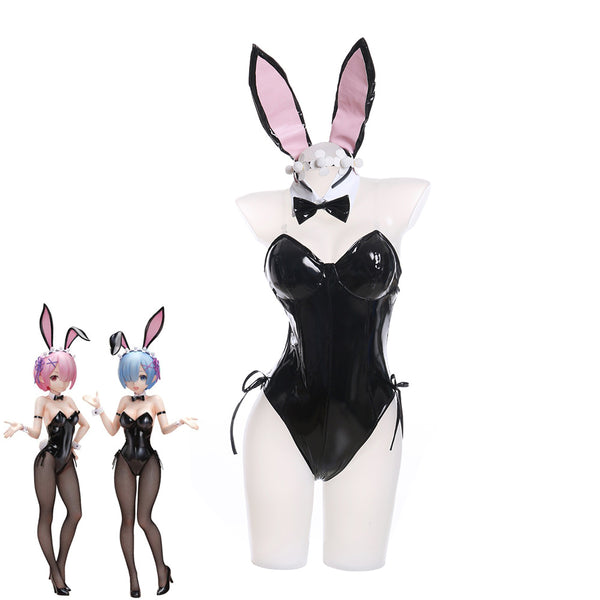 Anime Re:Zero − Starting Life in Another World Ram Rem Bunny Girls Outfit Cosplay Costume