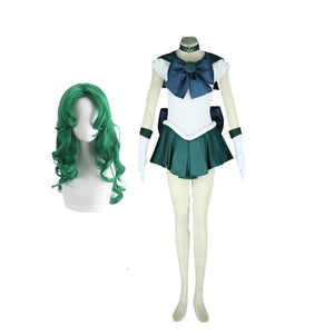 Anime Sailor Moon Michiru Kaiou Sailor Neptune Cosplay Costume Halloween Cosplay Dress Outfit