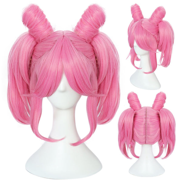 Anime Sailor Moon Sailor Chibi Moon Small Lady Chibiusa Cosplay Wigs Pink Wigs