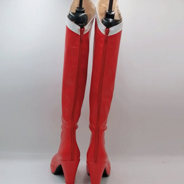 Anime Sailor Moon Usagi Tsukino Cosplay Shoes Customized Red Cosplay Boots