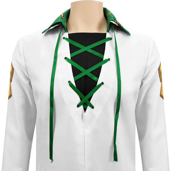 The Seven Deadly Sins Dragon's Sin of Wrath Meliodas White Costume+Wigs+Shoes Halloween Carnival Cosplay Outfit Set