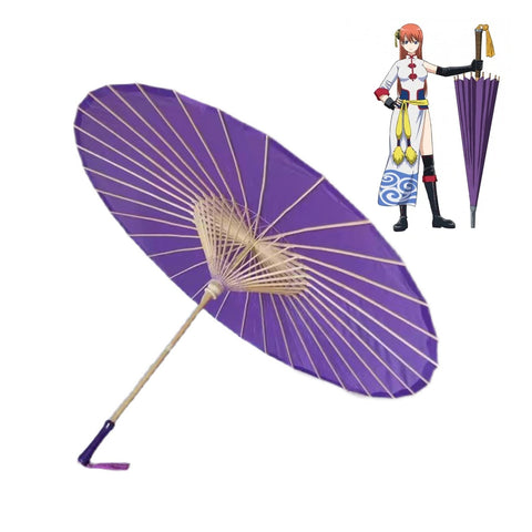Anime Silver Soul Gintama Kagura Costume Umbrella Cosplay Props