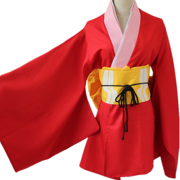 Anime Silver Soul Gintama Kagura Kimono Costume With Socks Full Set Kagura Yoshiwara in Flames Arc Costume Outfit