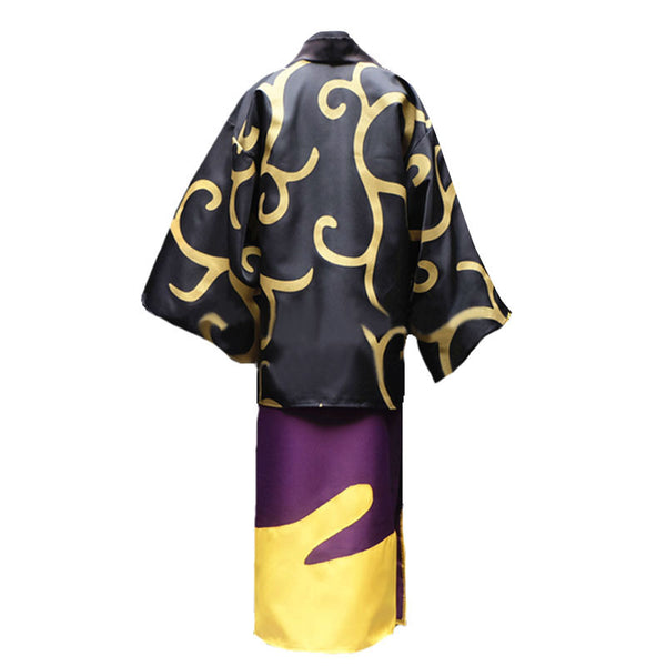 Anime Silver Soul/Gintama Shinsuke Takasugi Full Set Kimono Costume With Wigs Halloween Carnival Outfit