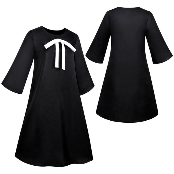 Anya Forger Kids Girls Costume Black Pajamas Outfit Costume Halloween Cosplay Dress