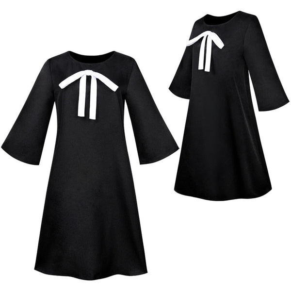 Anya Forger Kids Girls Costume Black Pajamas Outfit Costume Halloween Cosplay Dress