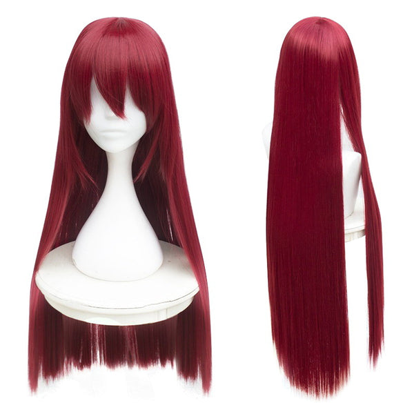 Anime Steins;Gate Kurisu Makise Cosplay Wigs Red Long Wigs