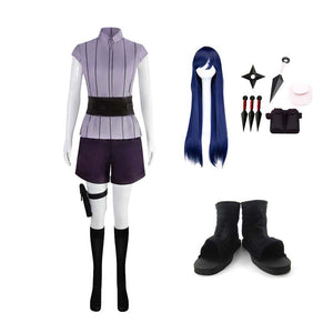 Anime The last Hinata Hyuga Cosplay Costume With Props+Wigs+Cosplay Boots Full Set Halloween Carnival Outfit