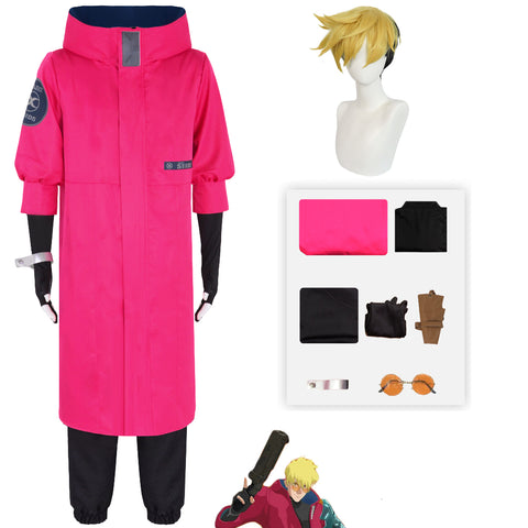 Anime Trigun Vash the Stampede Cosplay Costume Halloween Cosplay Outfit Full Set With Cloak