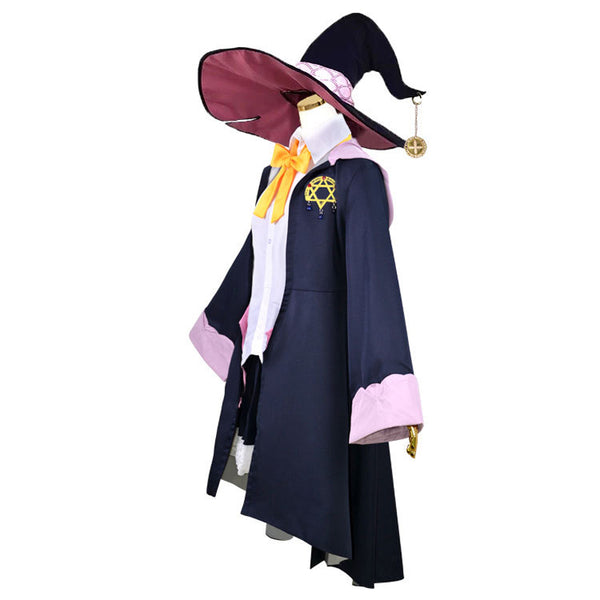 Anime Wandering Witch: The Journey of Elaina  The Ashen Witch Full Set Costume+Hat+Wigs+Shoes Halloween Carnival Cosplay Outfit