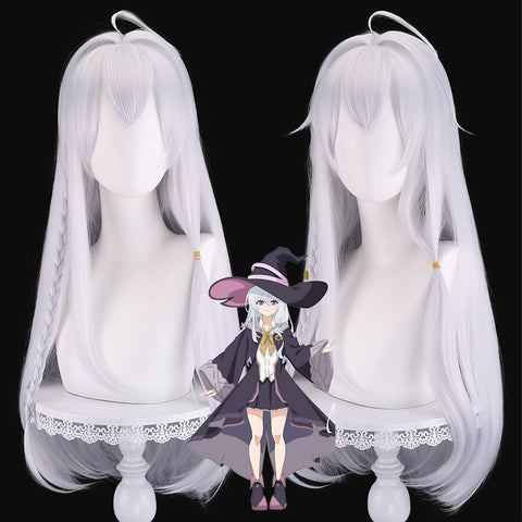 Anime Wandering Witch: The Journey of Elaina Cosplay Wigs Silver Long Wigs