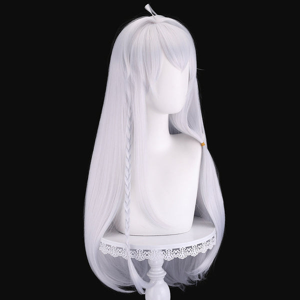 Anime Wandering Witch: The Journey of Elaina Cosplay Wigs Silver Long Wigs