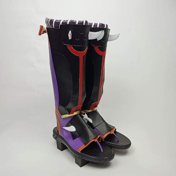 Genshin Impact Arataki Itto Cosplay Shoes Customized PU leather Costume Boots