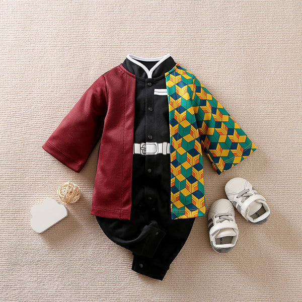 Baby Romper Newborn Halloween Costume Giyu Tanjiro Rengoku Shinobu Nezuko Jumpsuit Outfit